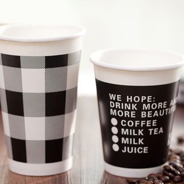 星辰纸杯咖啡杯中图